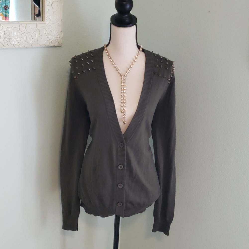 Torrid Army Green Cardigan